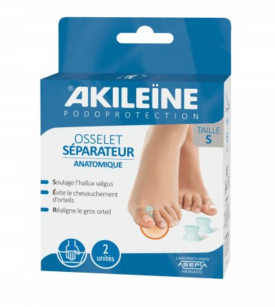 AKILEINE Asepta  Podoprotection - Osselet S&eacute;parateur Taille M, 2 Unit&eacute;s