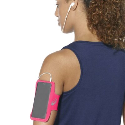 ASICS  Pocket Mp3&ndash;Bras de Poche Rose Pink Taille Unique Mixte
