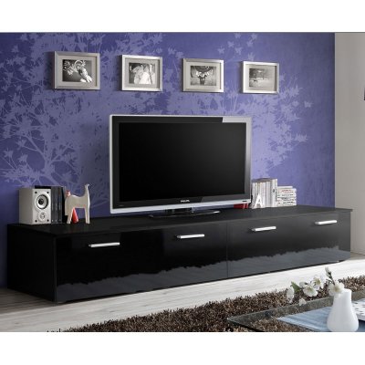 PARIS PRIX ASM Banc TV - Duo - 200 Cm X 35 Cm X 45 Cm - Noir