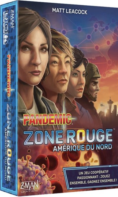 ASMODEE  Pandemic Zone Rouge : Ama&copy;rique Du Nord