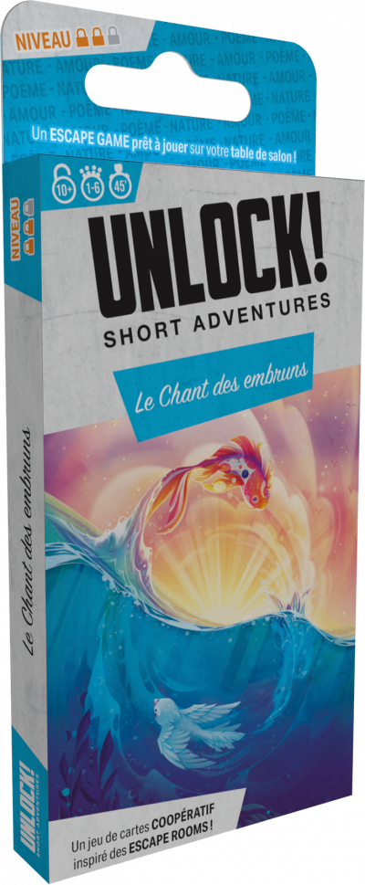 ASMODEE  Unlock! Short Adv. : Le Chant Des Embruns 30 Min Jeu De Cartes