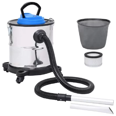 VIDAXL Aspirateur &agrave; gaz avec filtre HEPA 1200 W 20 L en acier inoxydable