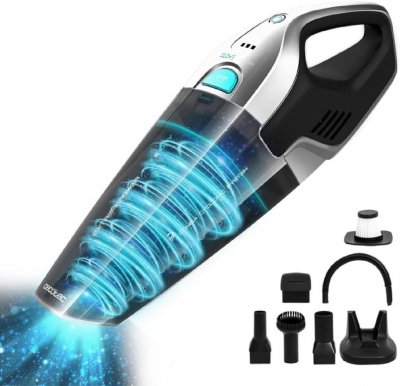 CECOTEC Aspirateur &agrave; main sans fil 75W noir gris - Neuf