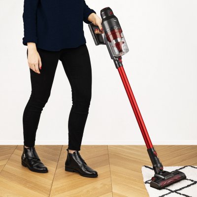 HKOENIG Aspirateur Balai 2 En 1 De 0,8l Sans Fil 220w Rouge Noir