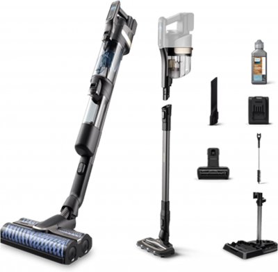 PHILIPS Aspirateur balai 3-en-1 sans fil avec brosses AquaSpin - Neuf