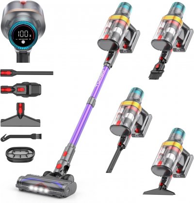 VENDOS85 Aspirateur Balai Sans Fil A9 Max 600W HEPA 75 min - Neuf