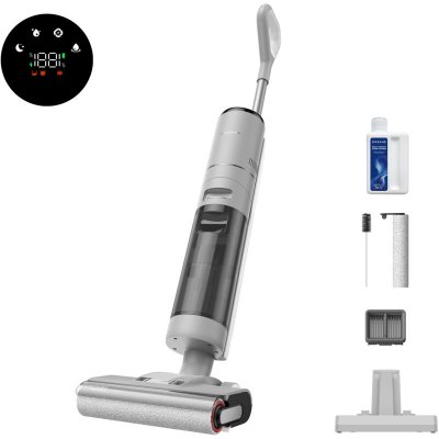 DREAME Aspirateur Balai Sans Fil  G10 Pro Blanc 2 R&eacute;servoirs Mop