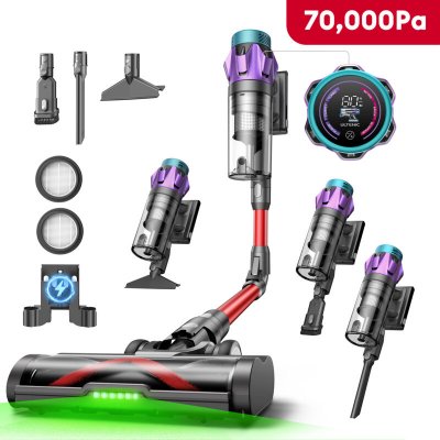 ULTENIC Aspirateur Balai Sans Fil -  - U18 Pro - Ultra Puissant - Autonomie 80min - Batterie Amovible