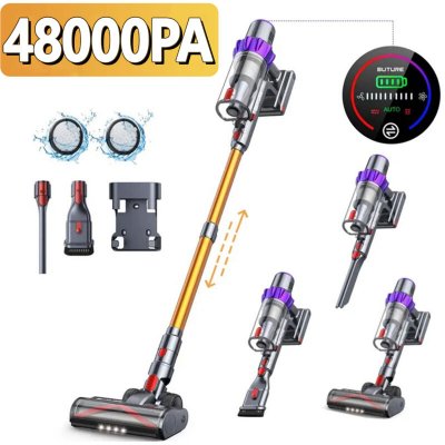 LARESAR Aspirateur balais sans Fil  Elite 3 400 W/33 Kpa 1.5L - Jaune