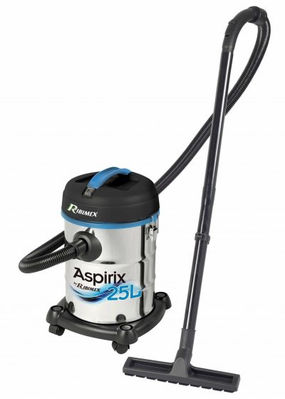 RIBILAND Aspirateur bidon inox 1200 w 25 litres, prasp25l