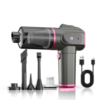 INF Aspirateur De Voiture Portable - Aspiration Puissante, Sans Fil Purple 