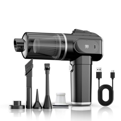 INF Aspirateur de voiture portable - Aspiration puissante, sans fil Silver