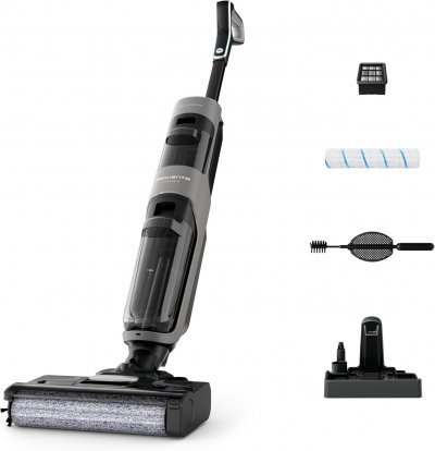 ROWENTA Aspirateur laveur sans fil 2-en-1 avec d&eacute;tection automatique - Neuf