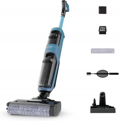 ROWENTA Aspirateur laveur sans fil X-Clean2 2-en-1 bleu - Neuf