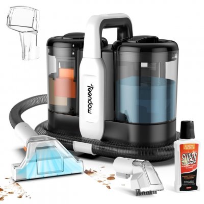 TEENDOW Aspirateur Portable  C5 - 450W 11000Pa 1500ML eau propre 800ML d&eacute;chets 4kg silencieux - Noir