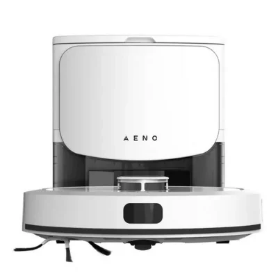 AENO Aspirateur robot  RC4S avec base auto-vidante blanche