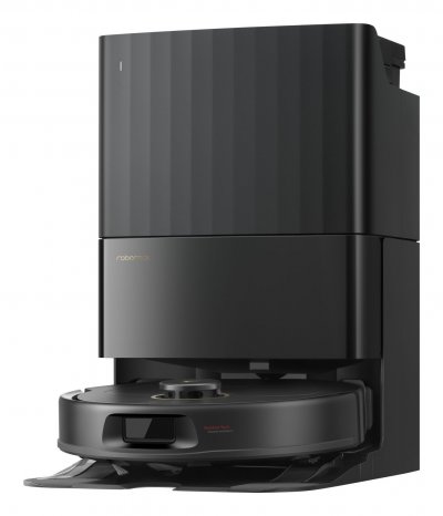 ROBOROCK Aspirateur robot et serpilli&egrave;re  Qrevo 5AE avec base autovidante, noir