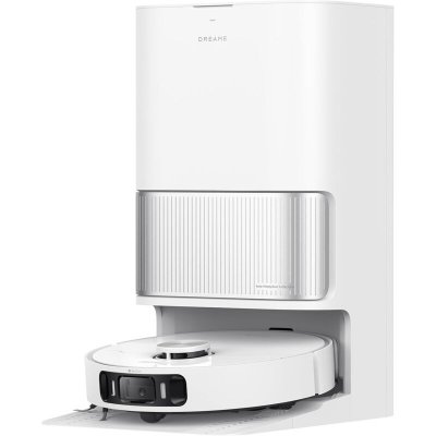 DREAME Aspirateur robot L40 Ultra AE 2en1 fonction serpill&egrave;re 19000Pa anti-emm&ecirc;lement Blanc