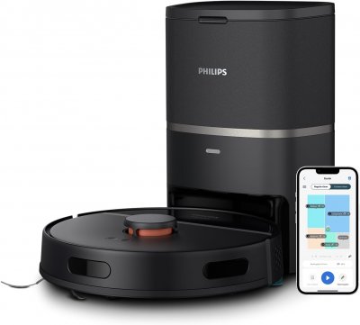 PHILIPS Aspirateur robot laveur 5000 Pa autonomie 180 min noir - Neuf