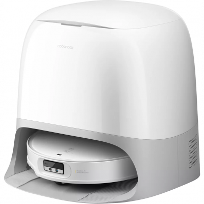 ROBOROCK Aspirateur robot  Qrevo Curv avec serpilli&egrave;re auto-vidante, blanc