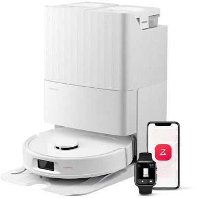 ROBOROCK Aspirateur robot  QV 35S, aspiration 10 000 Pa, essorage vertical, base multifonction