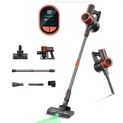 JIGOO Aspirateur sans fil  c200, aspirateur sans fil 23000 pa, autonomie de 40 minutes 