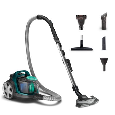 PHILIPS Aspirateur sans sac 76db vert  - powerpro active FC 9555/09