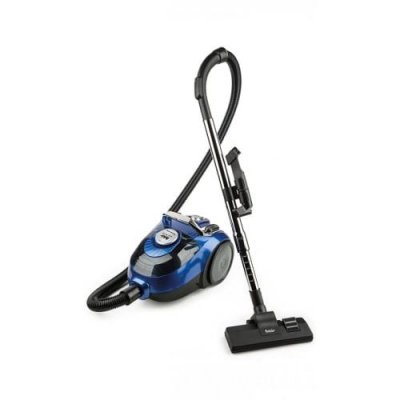 FAKIR Aspirateur Sans Sac Apollo BL 150 3L 800W 77dB Acier Inoxydable Bleu