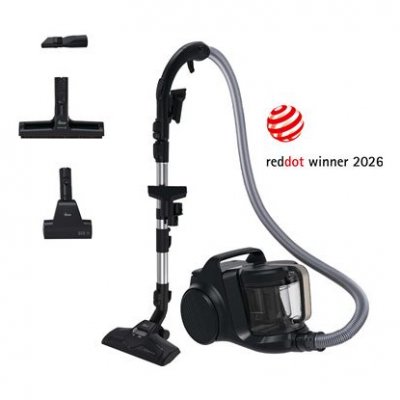 HOOVER Aspirateur sans sac  Traineau HP4 Sp&eacute;cial animaux Noir Argent