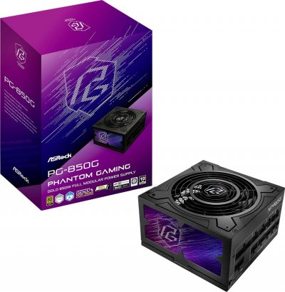 ASROCK  90-UXP085-GFEAAB Alimentation PC 850 W ATX 80PLUS&reg; Gold