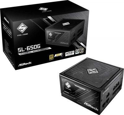 ASROCK  Alimentation Modulaire Steel Legend 650w 80 Plus Gold 
