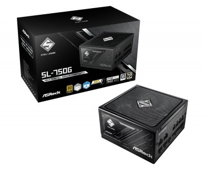 ASROCK  Alimentation Modulaire Steel Legend 750w 80 Plus Gold 