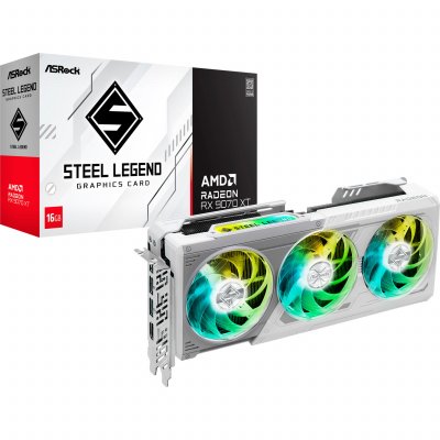 ASROCK  AMD Radeon RX 9070 XT STEEL LEGEND 16 Go OC 