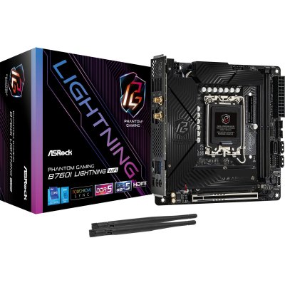 ASROCK  B760I Lightning WiFi Intel B760 LGA 1700 mini ITX - Neuf