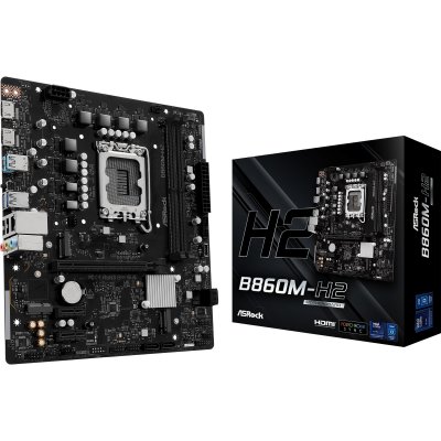 ASROCK  B860M-H2, Intel B860, 1851, Micro ATX, 2 DDR5, 2 HDMI, GB LAN, 2X M.2