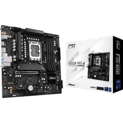 ASROCK  B860M Pro-A Intel B860 LGA 1851 (Socket V1) micro ATX - Neuf
