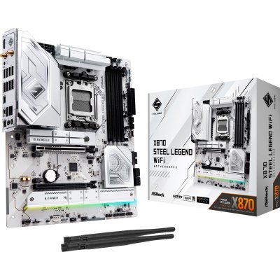 ASROCK  Carte M&egrave;re X870E Steel Legend WiFi (AM5) 