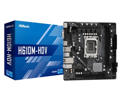 ASROCK  H610M-HDV Intel H610 LGA 1700 micro ATX