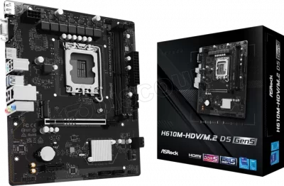 ASROCK  H610M-HDV/M.2 D5 GEN5 1700 mAT Carte m&egrave;re