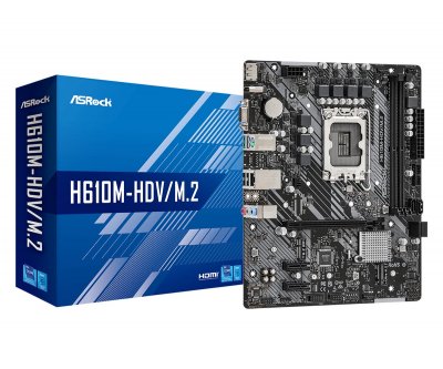 ASROCK  H610M-HDV/M.2 Intel H610 LGA 1700 micro ATX