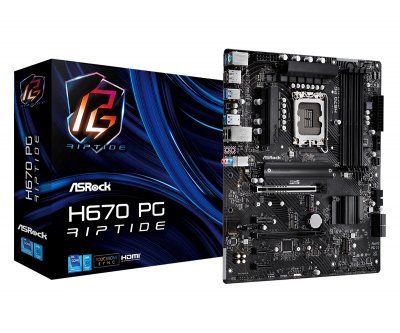 ASROCK  H670 PG Riptide Intel H670 LGA 1700 ATX