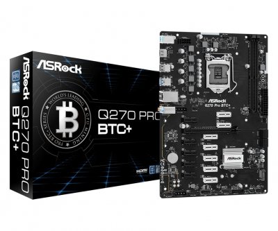 ASROCK  Q270 Pro BTC+ Intel Q270 LGA 1151 (Emplacement H4) ATX 