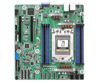 ASROCK  SIENAD8UD3, 1xSKT, LGA 4844, AMD EPYC 8004, SoC SIENAD8UD3