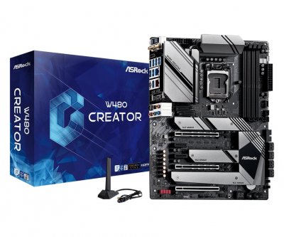 ASROCK  W480 Creator Carte m&egrave;re Intel W480 LGA 1200 ATX