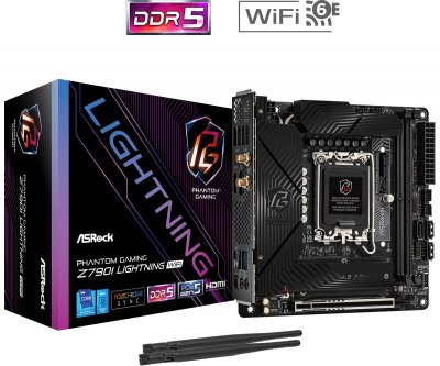 ASROCK  Z790I Lightning WiFi Intel Z790 LGA 1700 mini ITX - Neuf