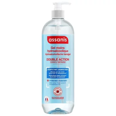 ASSANIS  Family Gel Hydroalcoolique 980 ml - Flacon-Pompe 980 ml