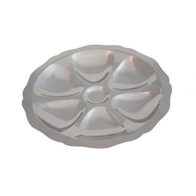 ROGER ORFEVRE Assiette pour 6 hu&icirc;tres 29 cm en inox - Roger Orf&egrave;vre - Argent - Inox