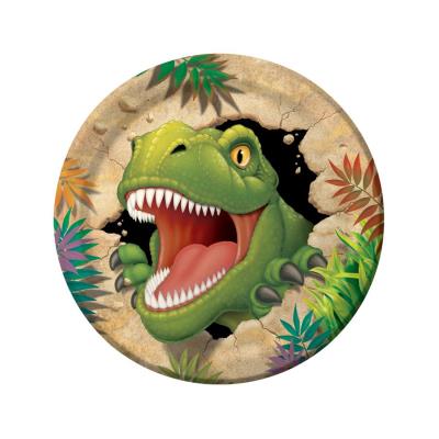 CRAFTY CAPERS Assiettes anniversaire dinosaures (x8)