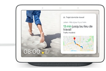 GOOGLE Assistant vocal  Nest Hub Charbon