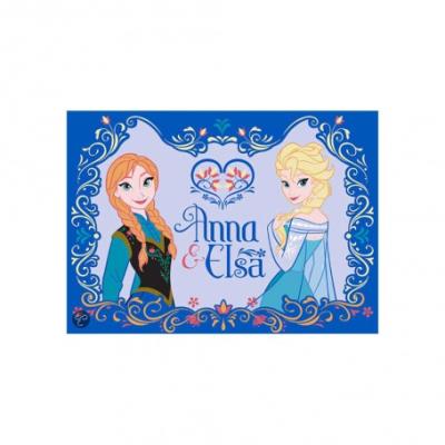 DISNEY FROZEN Associated Weavers 621915 Tapis Motif la Reine des Neiges Polyamide Bleu 133 x 2 x 95 cm